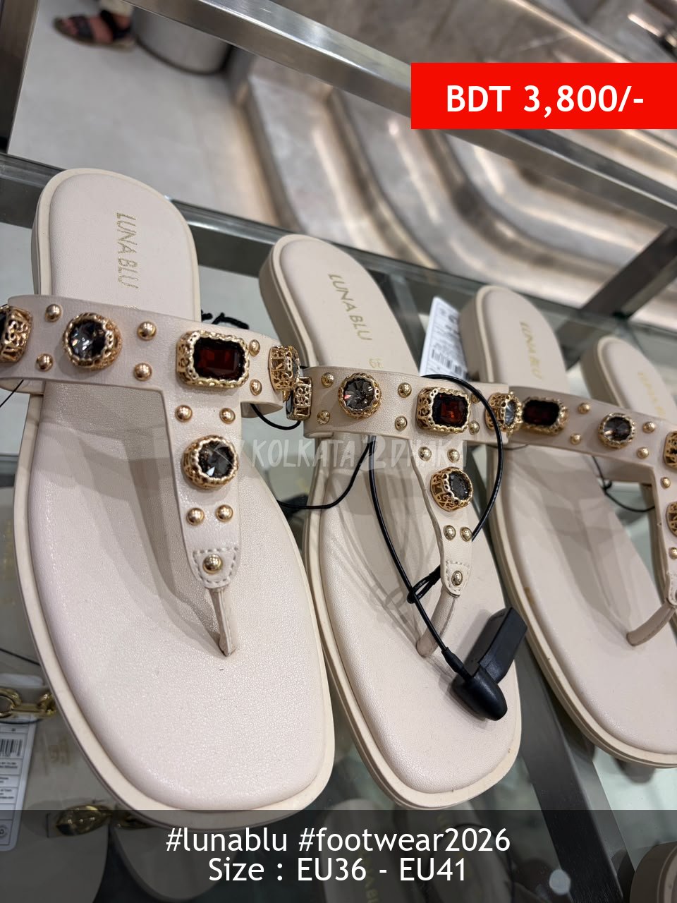 Lunablu ivory shoe