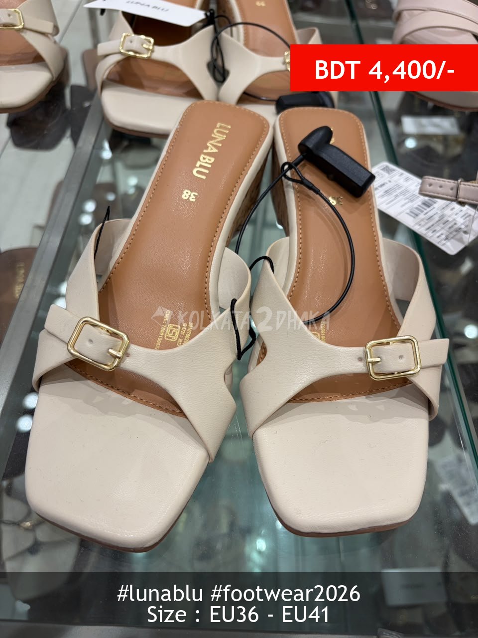 Lunablu ivory heel