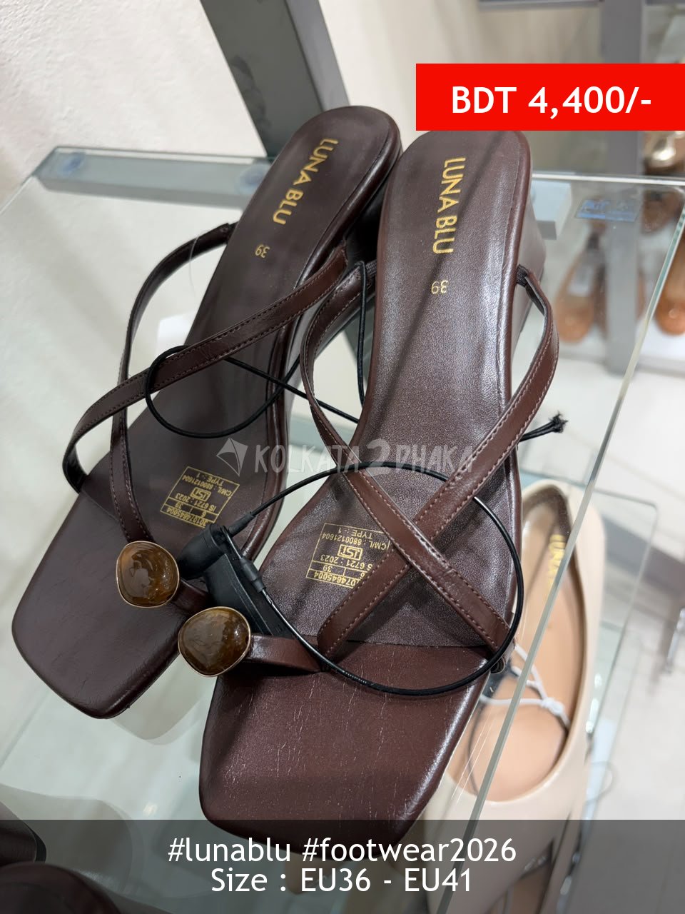 Lunablu brown heel