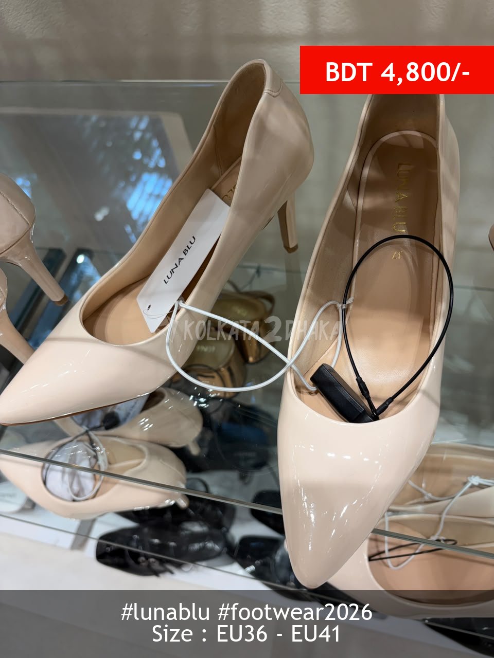 Lunablu cream heel