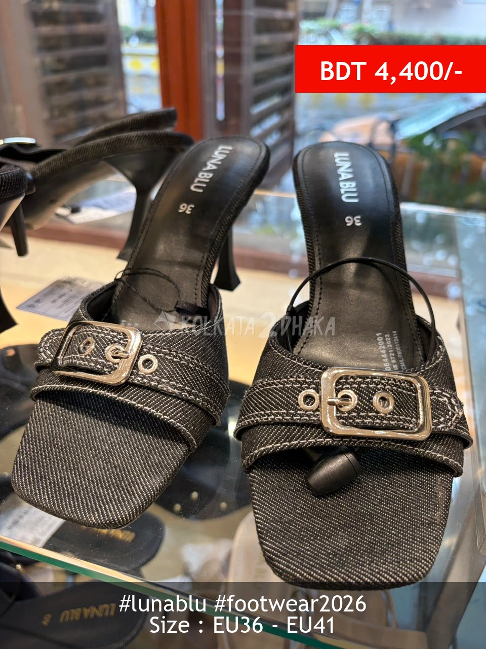Lunablu black heel