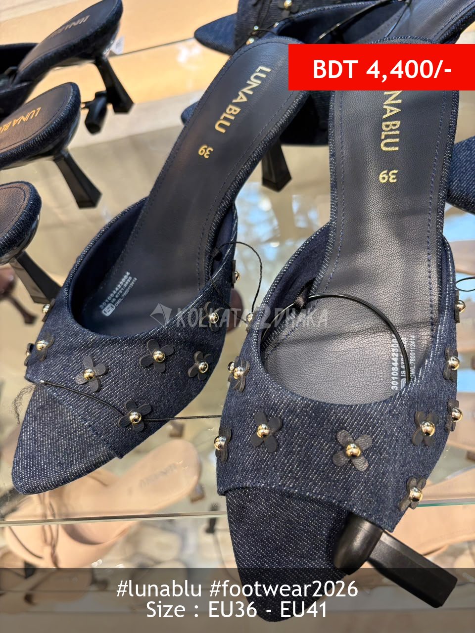 Lunablu blue heel