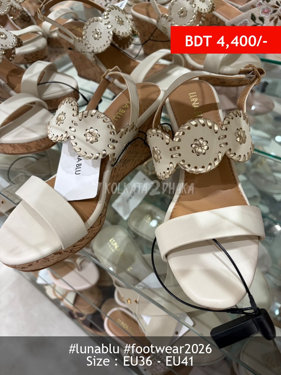 Lunablu ivory heel