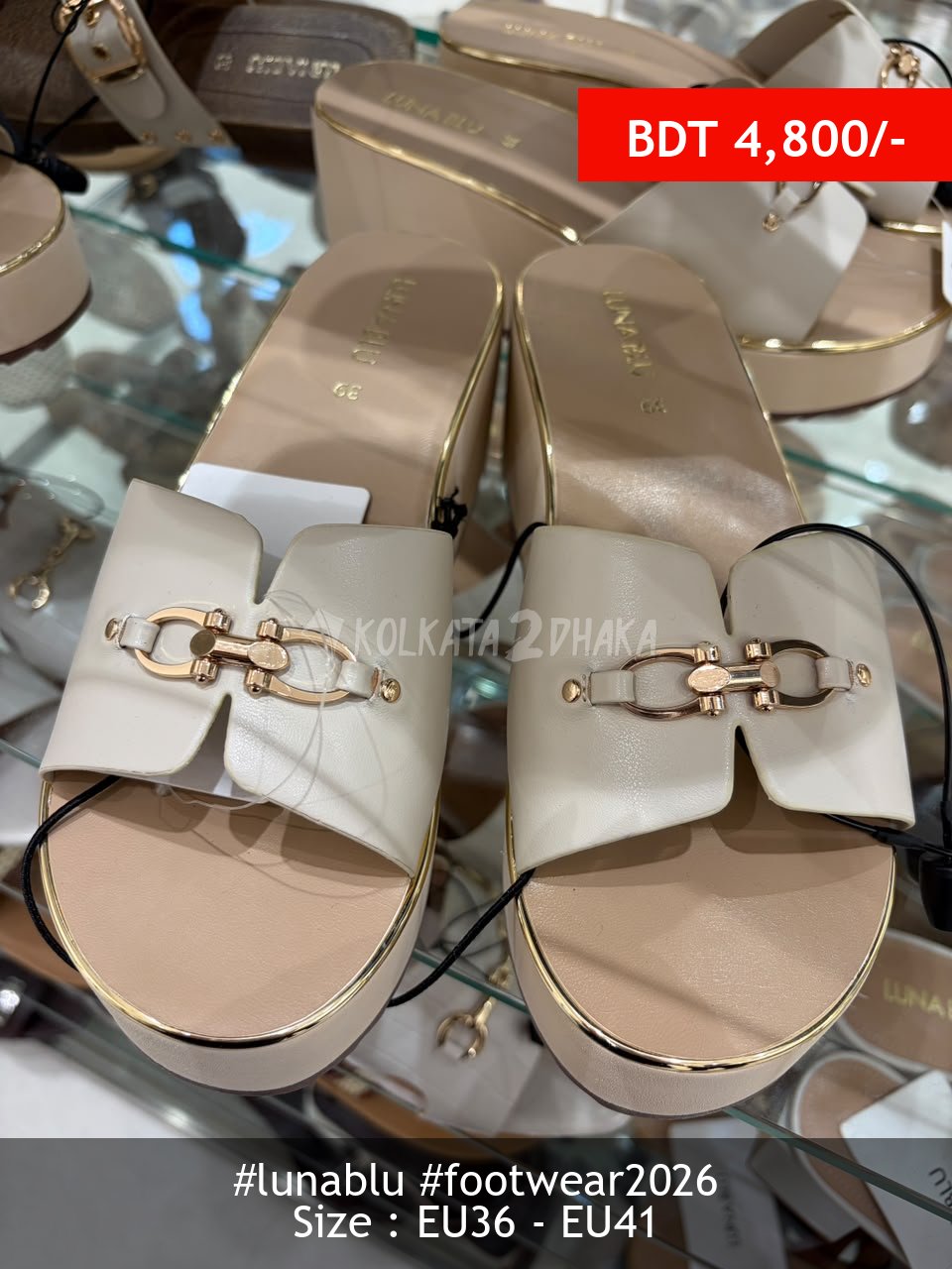 Lunablu ivory shoe