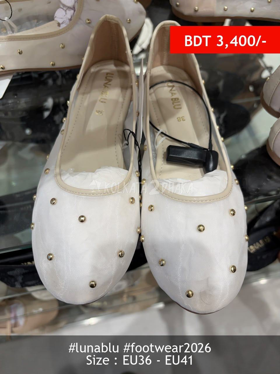 Lunablu ivory shoe