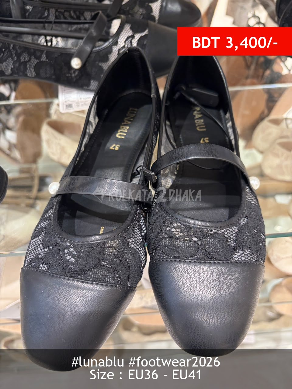 Lunablu black shoe