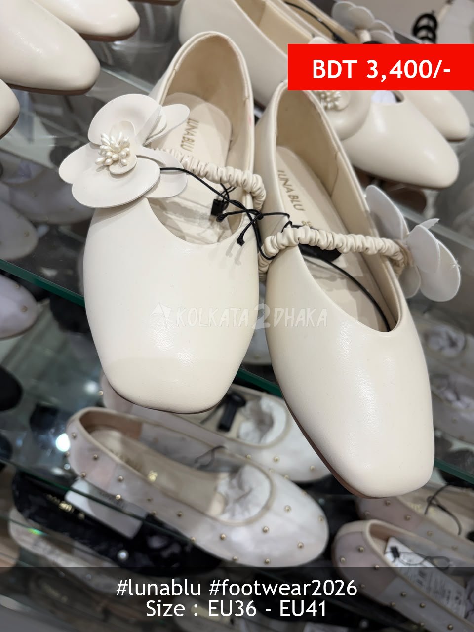 Lunablu cream shoe