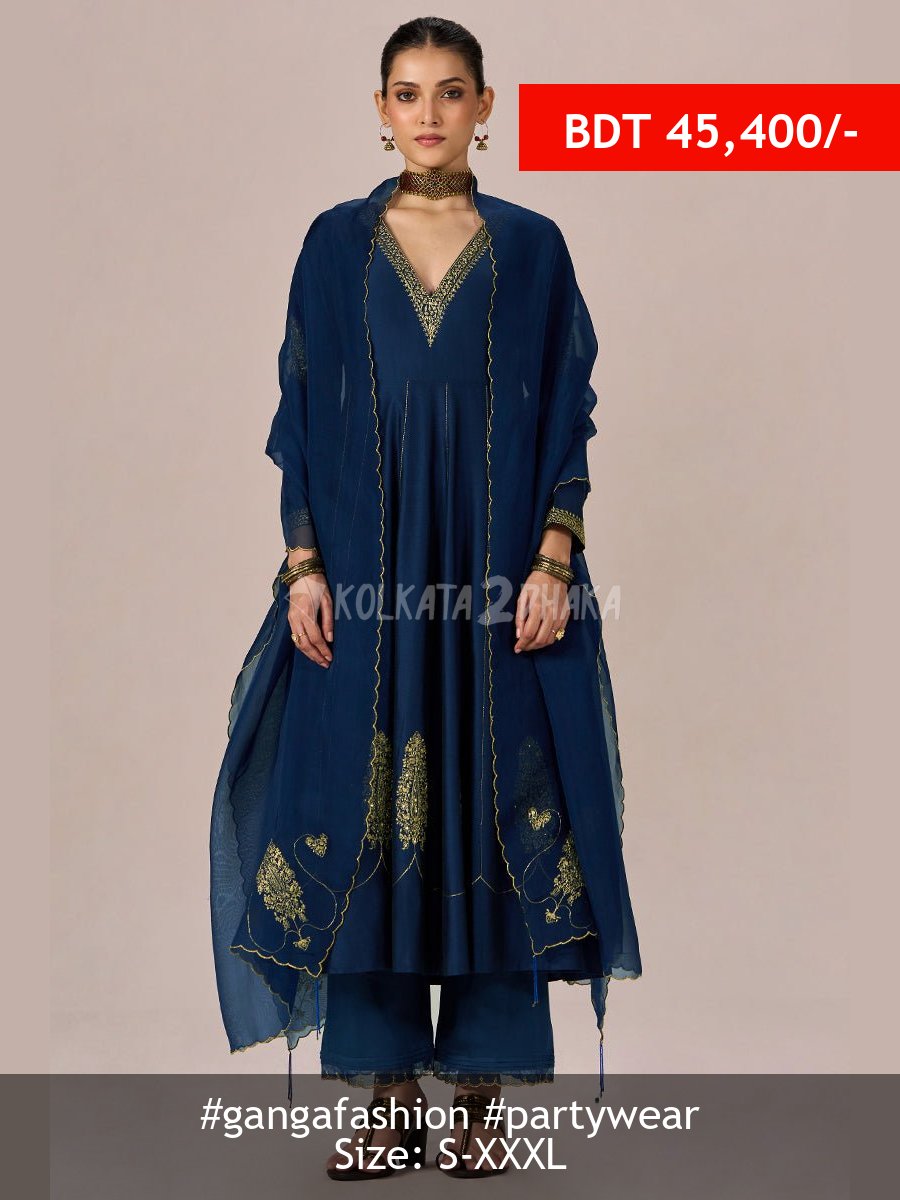 Ganga Fashion Rich Blue Festive Kurta Set