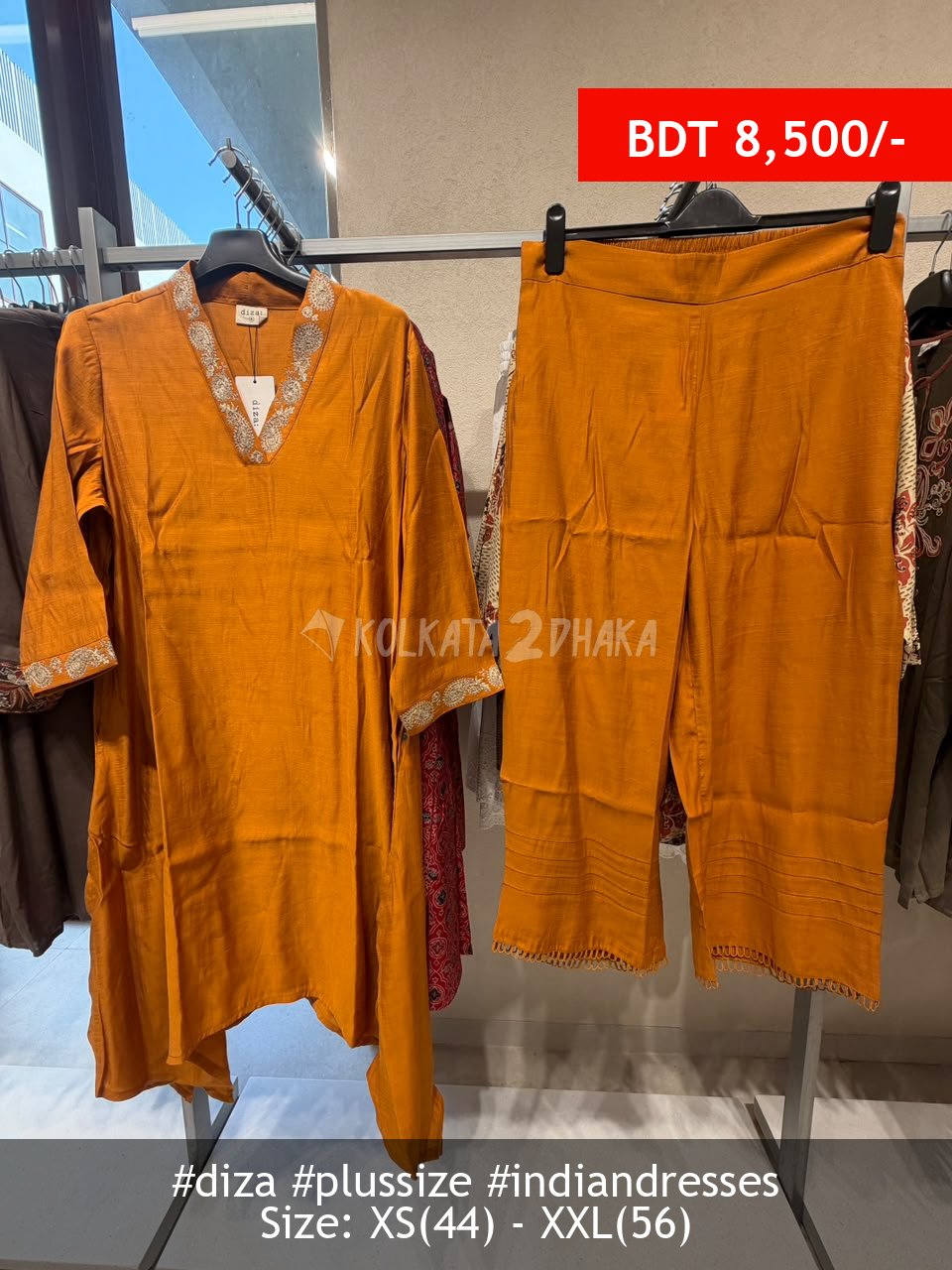 Diza Yellow kurta set