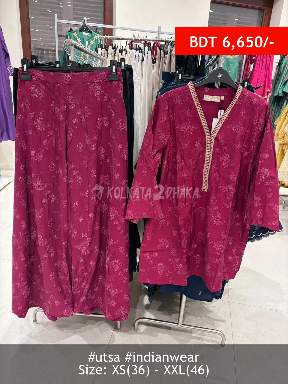 Utsa Magenta kurtiset