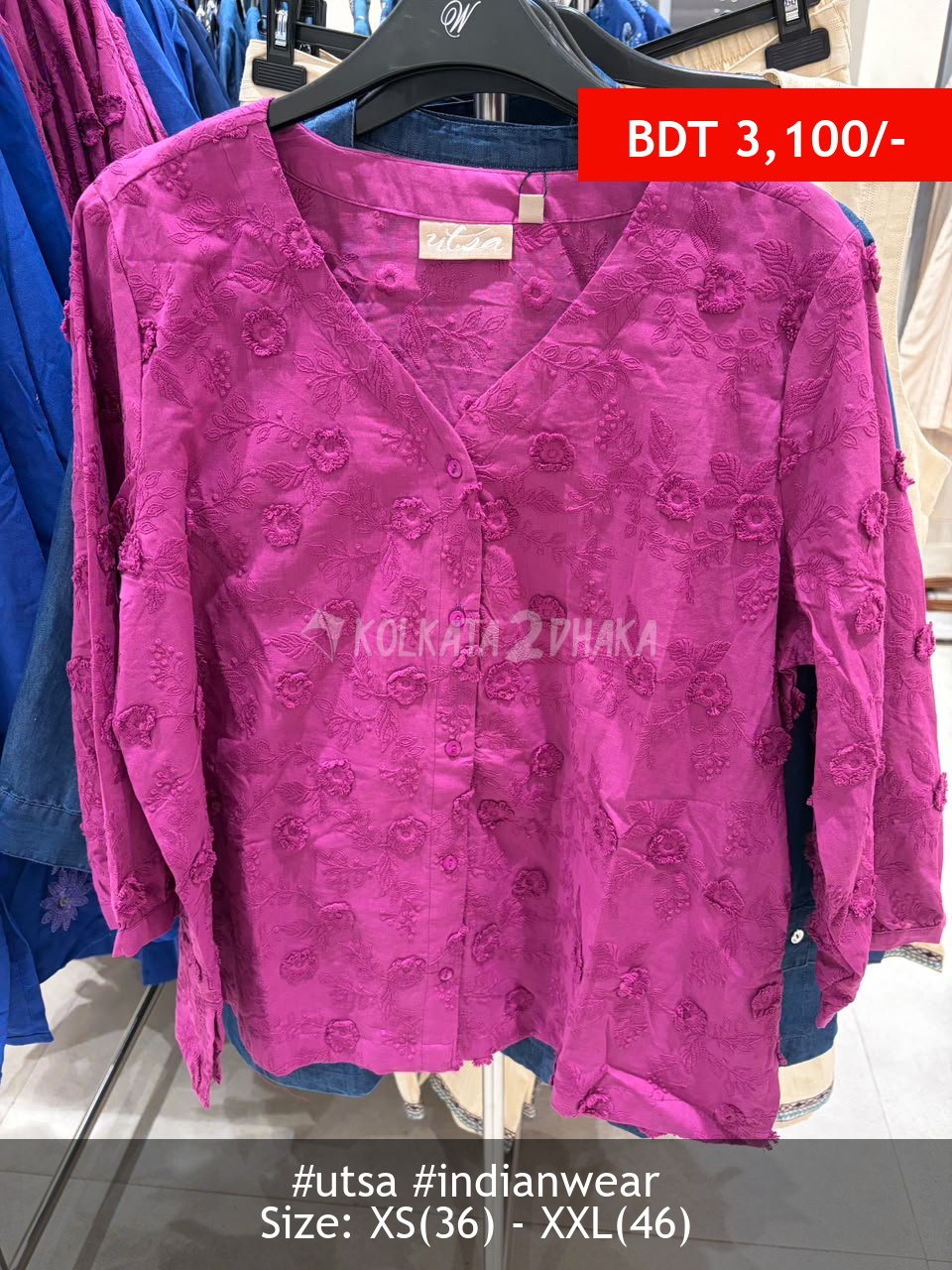Utsa purple tunic