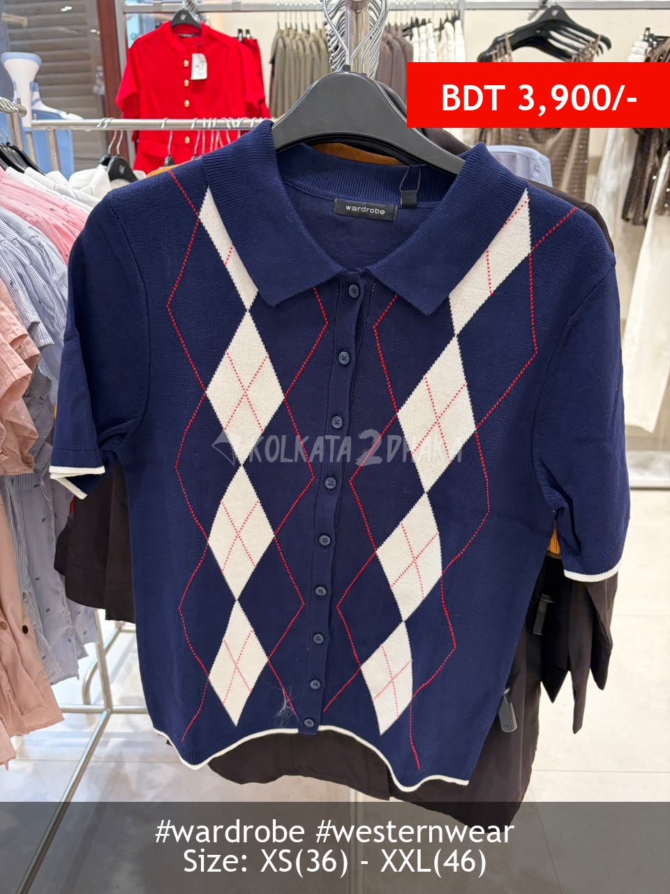 Wardrobe navy sweater