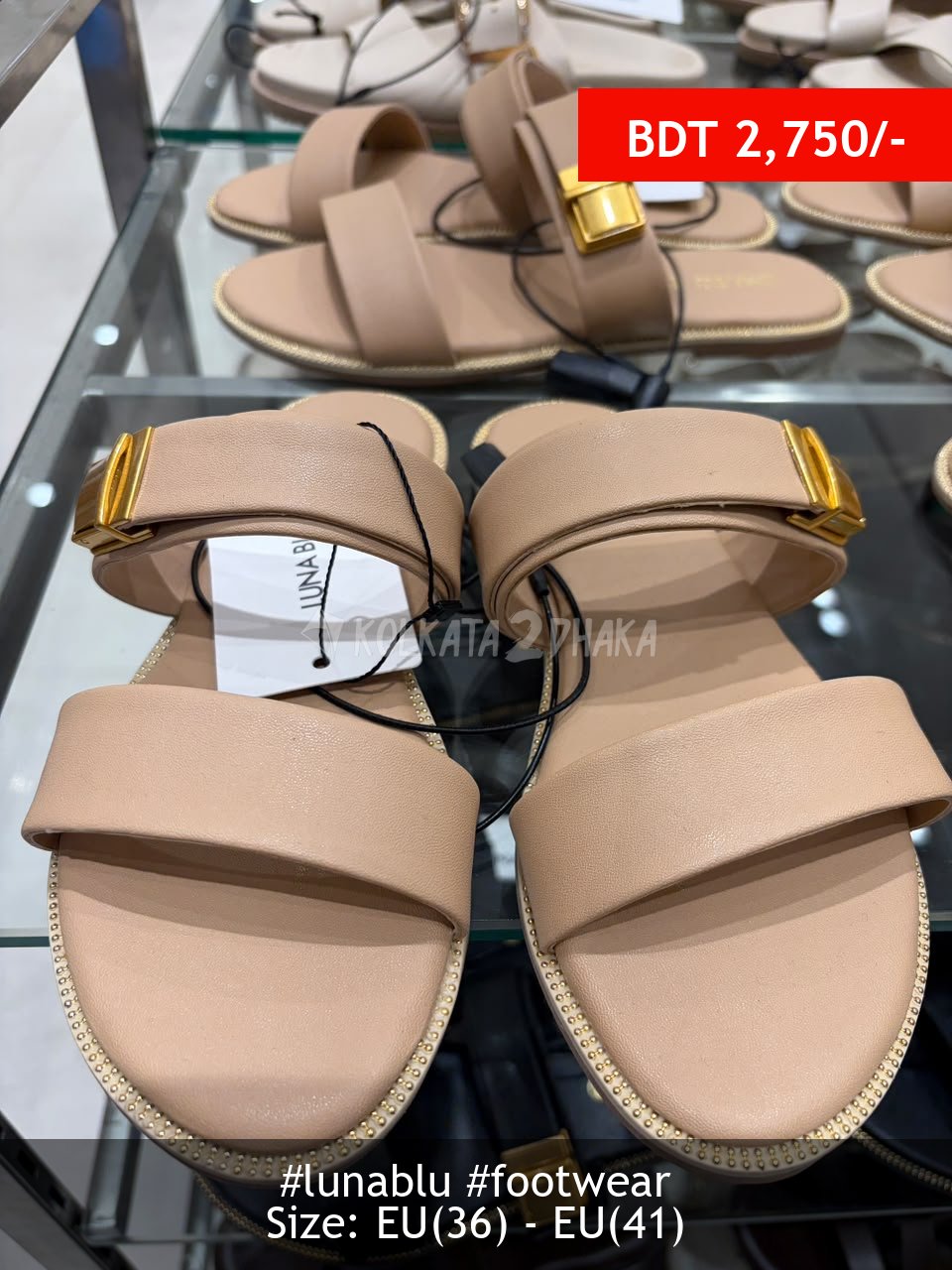 Lunablu Cream Sandals