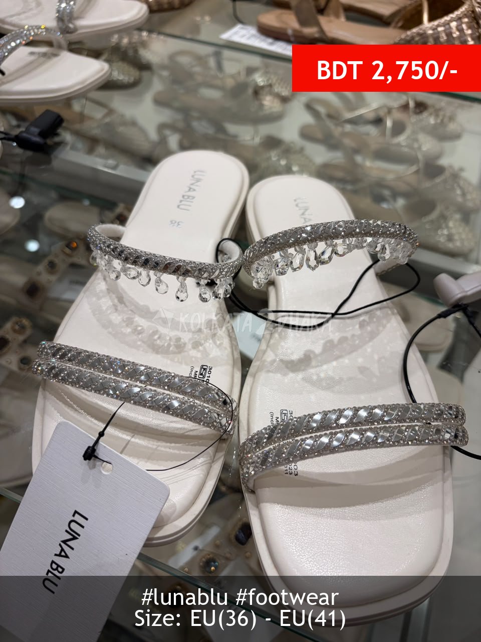 Lunablu White Sandals
