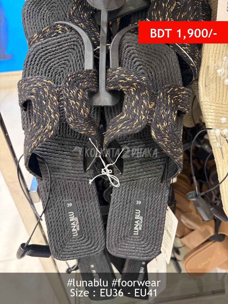 Lunablu Black sandals