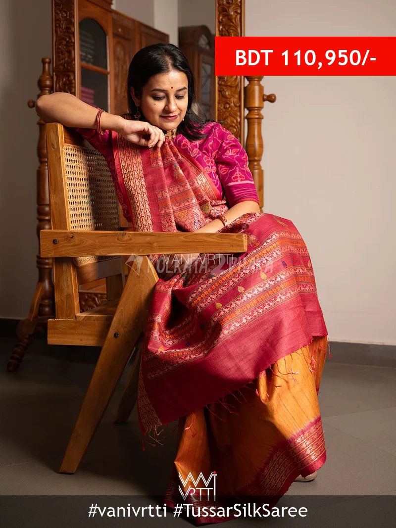 Vanivrtti Tussar Silk Saree