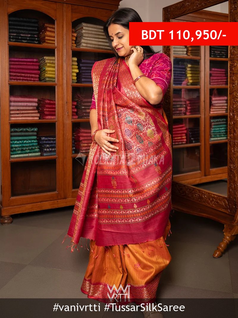 Vanivrtti Tussar Silk Saree