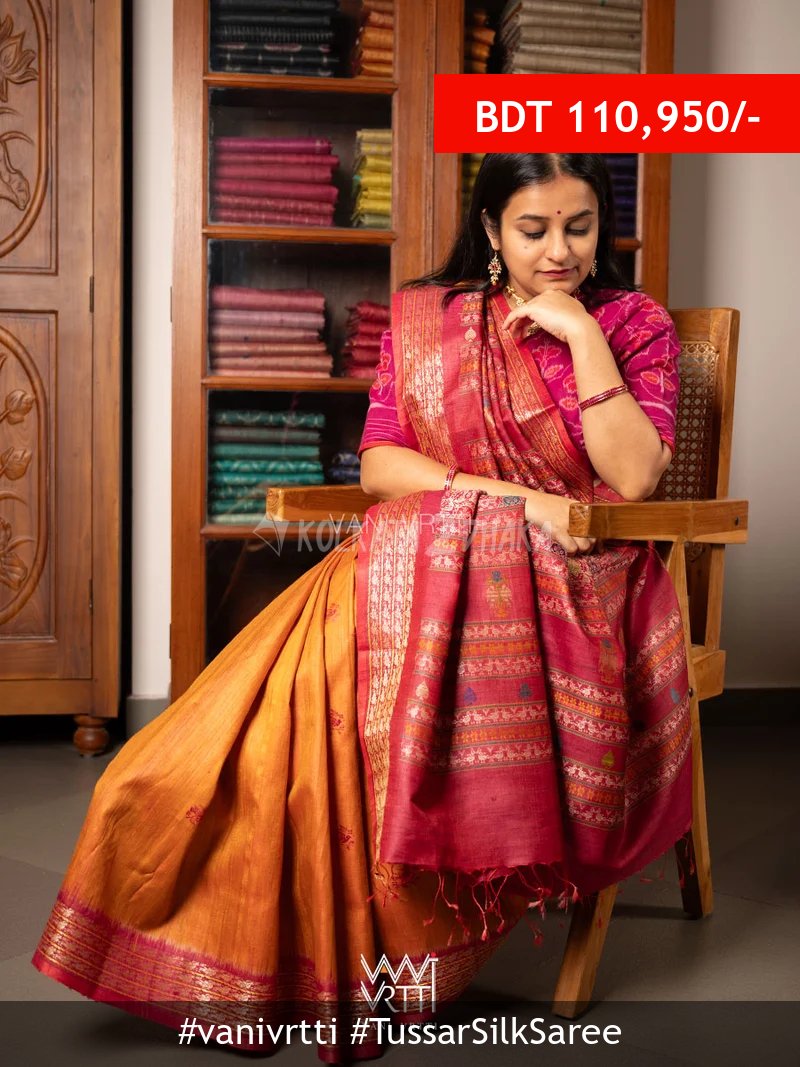 Vanivrtti Tussar Silk Saree