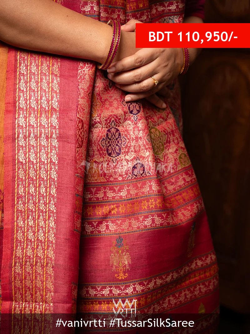 Vanivrtti Tussar Silk Saree