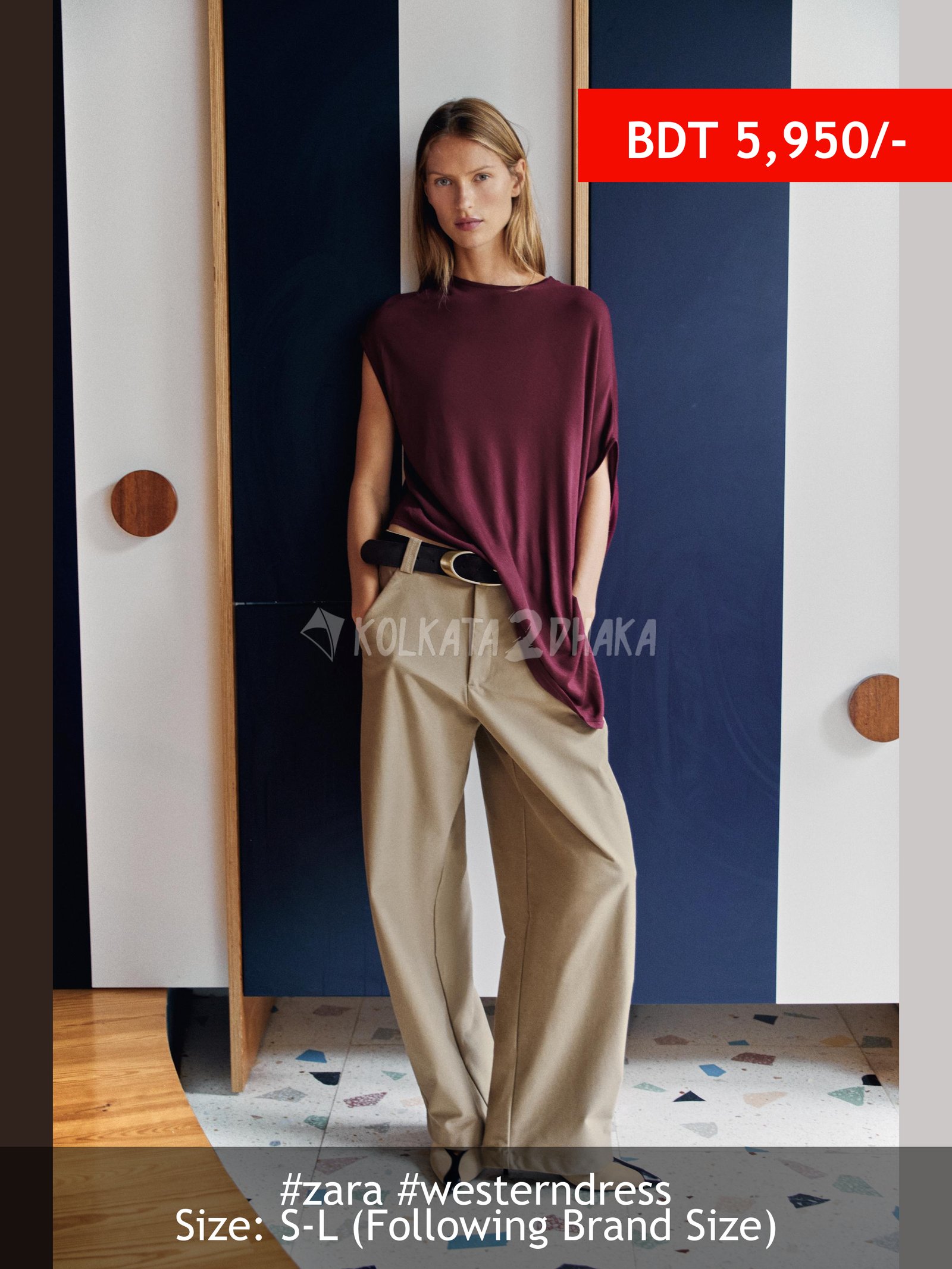 Zara ASYMMETRIC KNIT TOP