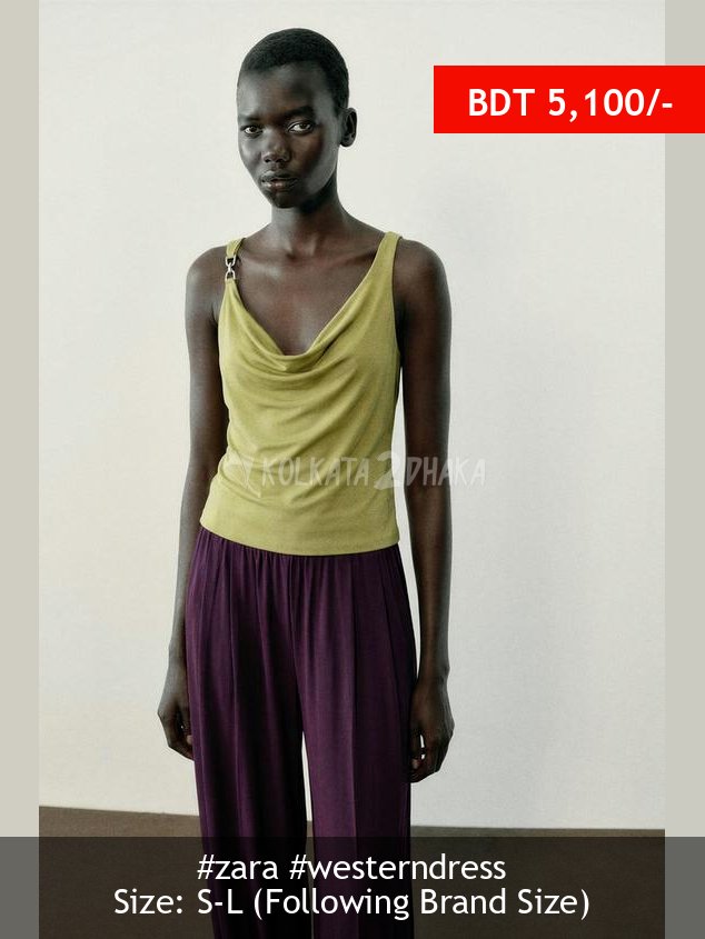 Zara DRAPED DETAIL TOP