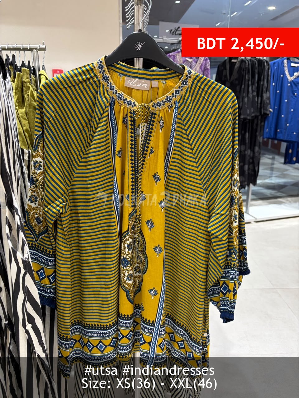 Utsa Lime Green Kurti