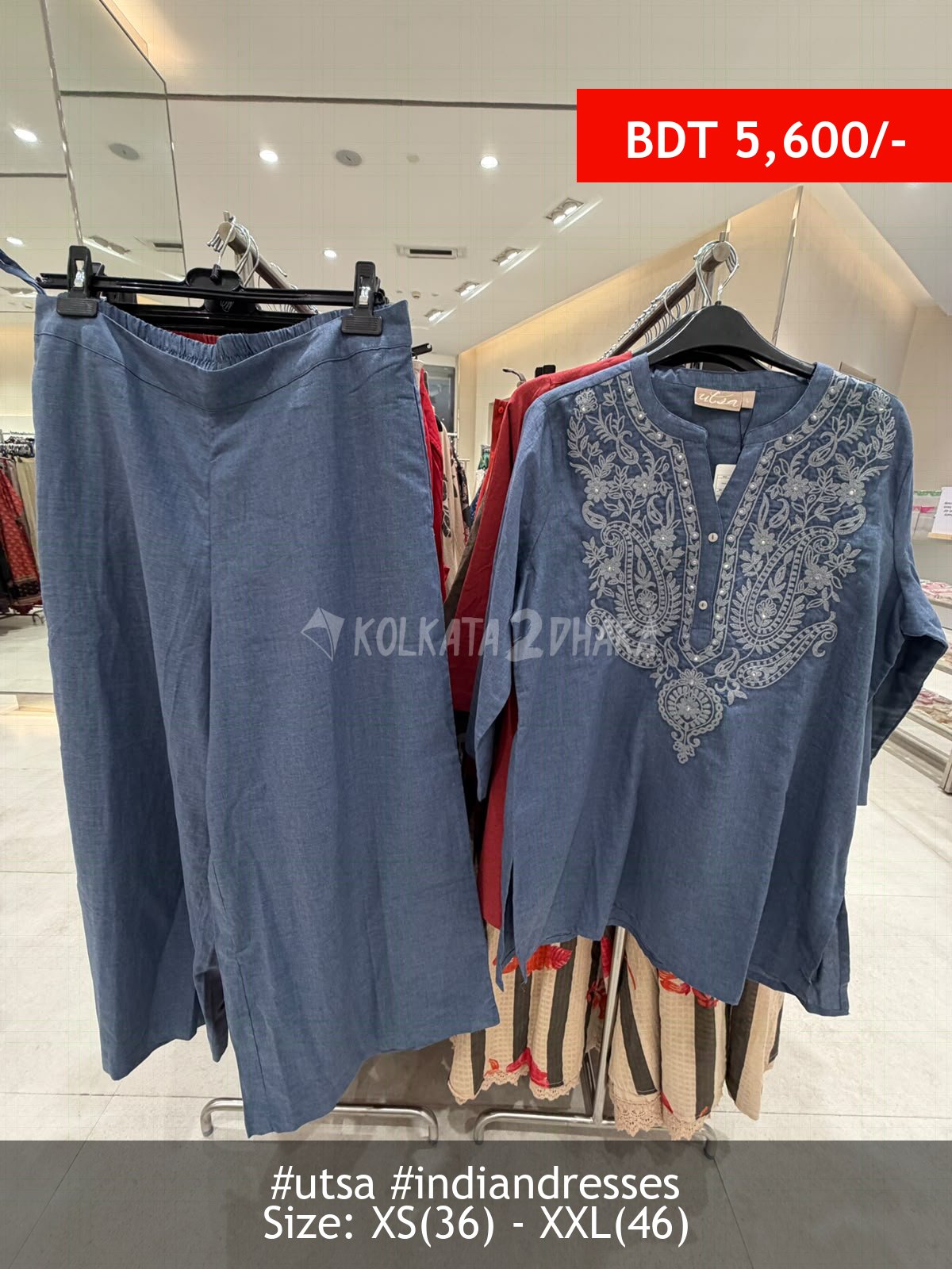 Utsa Indigo Kurta set