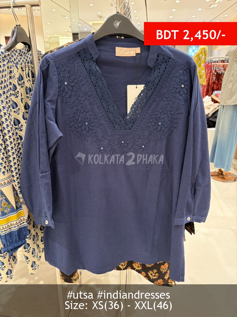 Utsa Indigo Kurta