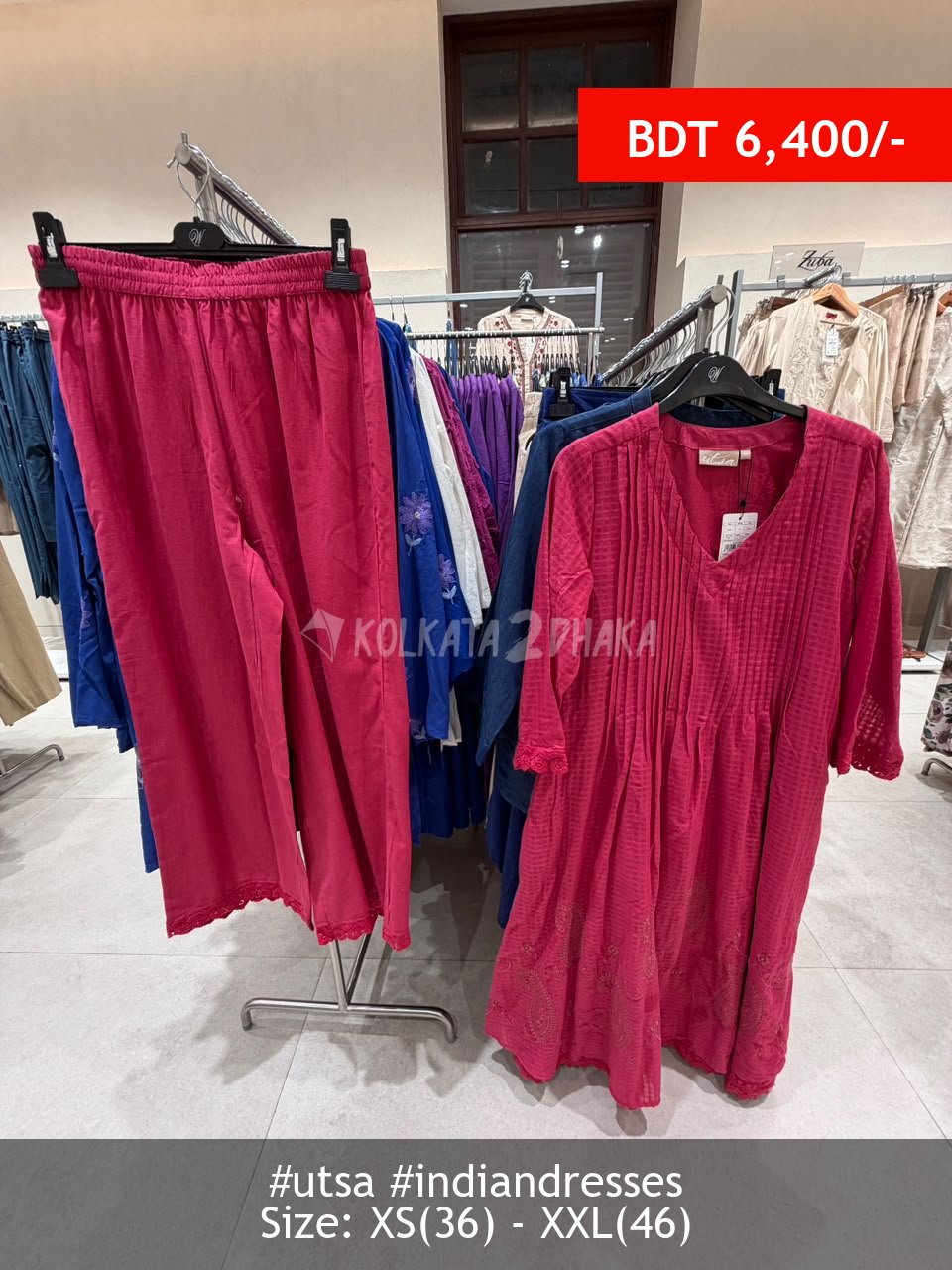 Utsa Coral Kurta set