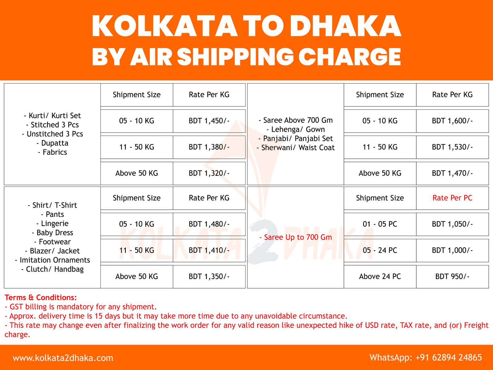 kolkata-to-dhaka-shipping-charge